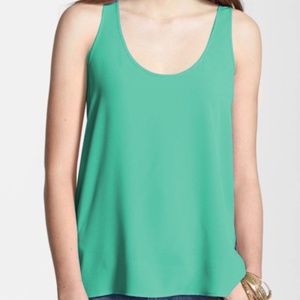 Nordstrom Frenchi Green Tank Tops, Small
